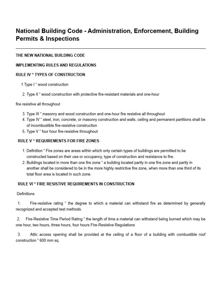 CHAP2 Rule 4 6 Administration Enforcement Building Permits | PDF
