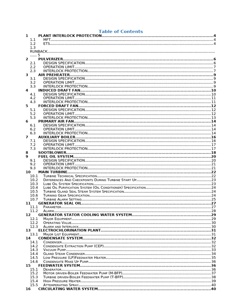 Plant Equipment Interlock Protection Guide | PDF | Pump | Boiler