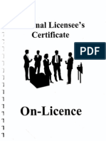 UK National Licensing Certificate Revision Booklet