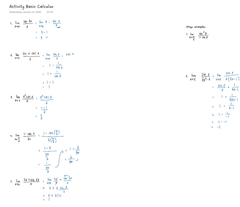 Activity Basic Calculus | PDF