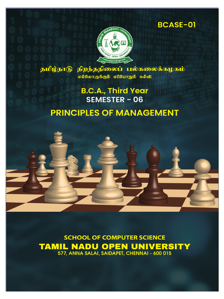 BCA Principles of Management Syllabus | PDF | Science | Knowledge