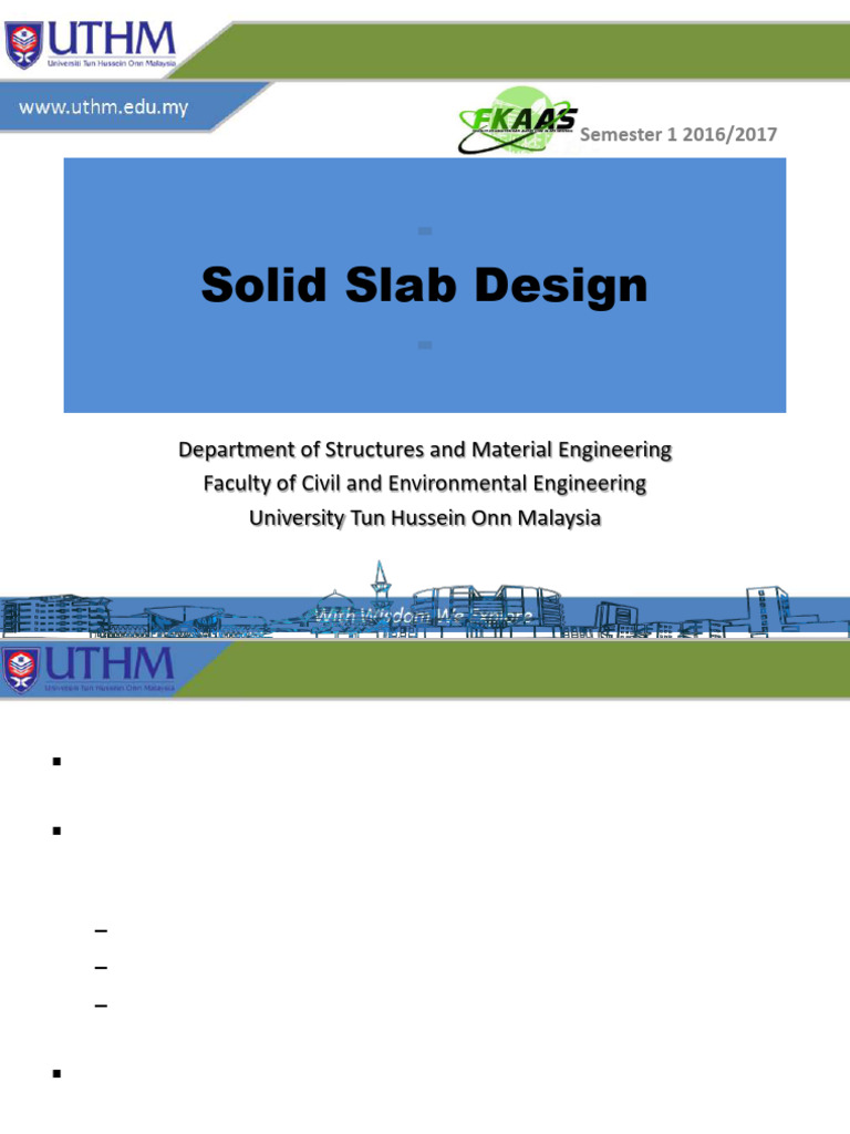 Solid Slab Design Guidelines and Procedures | PDF | Beam (Structure ...