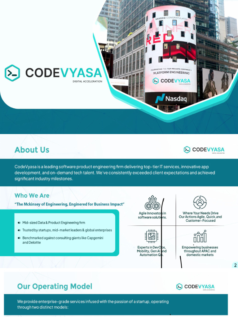 CodeVyasa IntroDeck 2026 | PDF