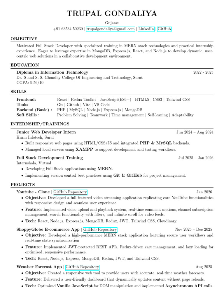 Full Stack Developer Portfolio | PDF | Java Script | Software Development