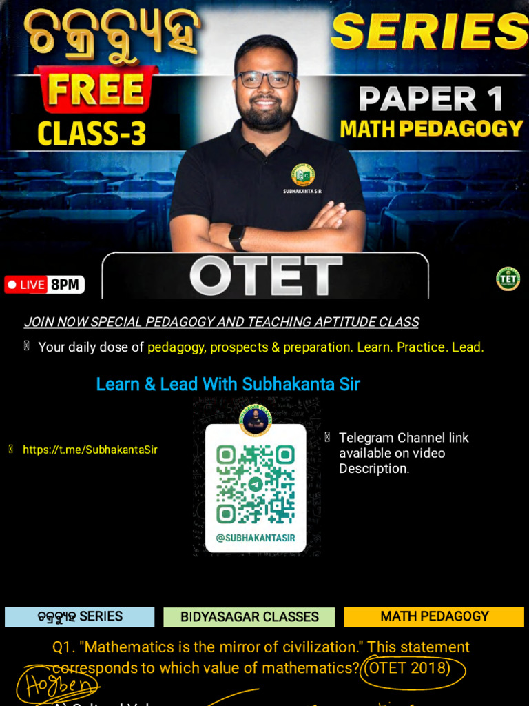 Math Pedagogy and Teaching Aptitude Quiz | PDF | Mathematics | Pedagogy