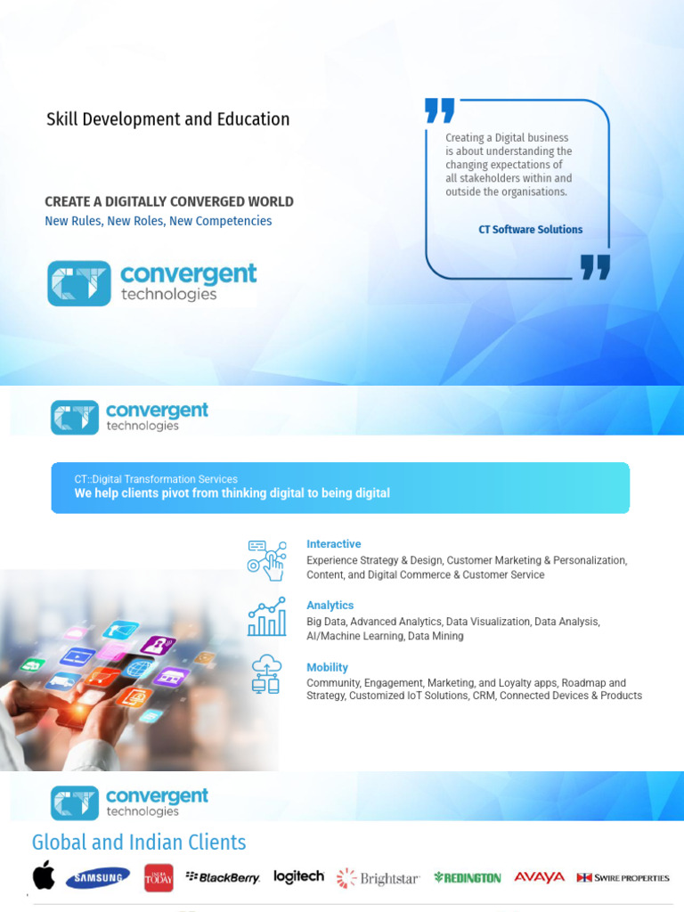 Digital Transformation and Skill Development Solutions | PDF ...
