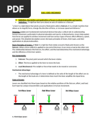 Understanding Levers in Physical Education | PDF | Lever | Kinematics