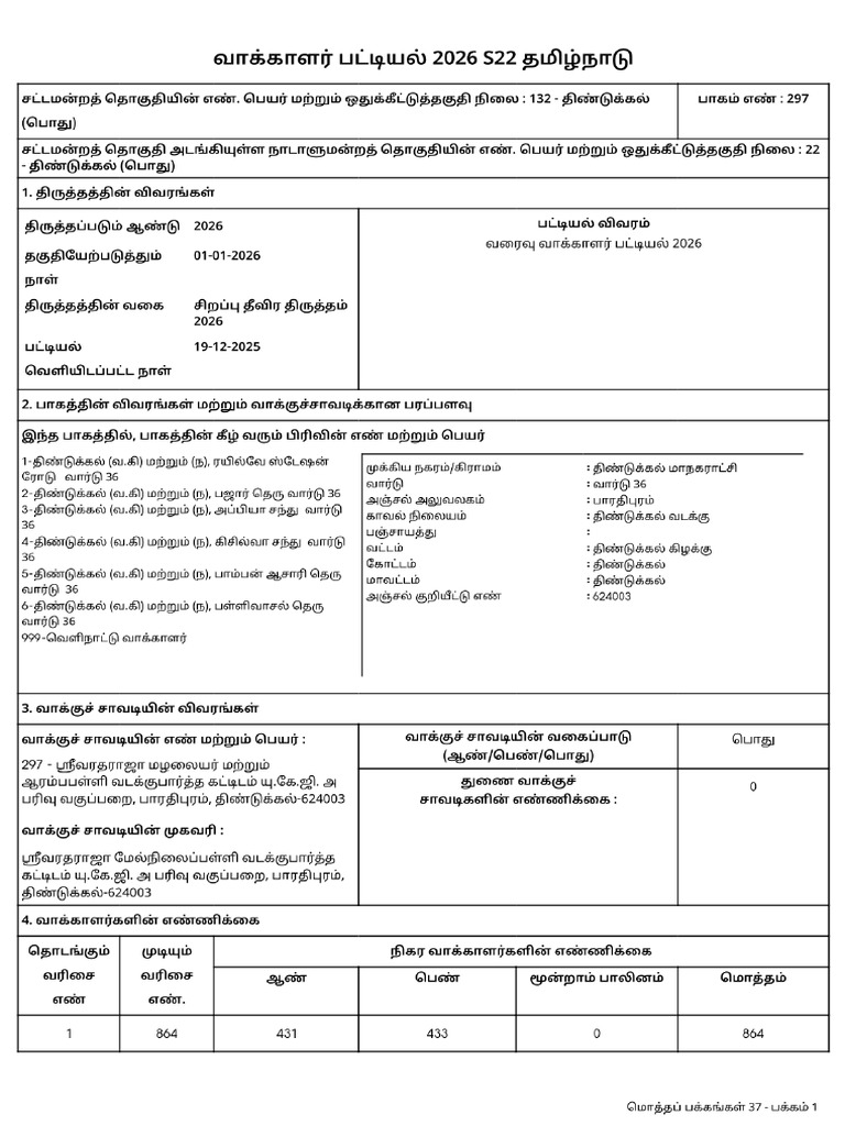 2026 Erollgen s22 132 Sir Draftroll Revision1 Tam 297 Wi | PDF