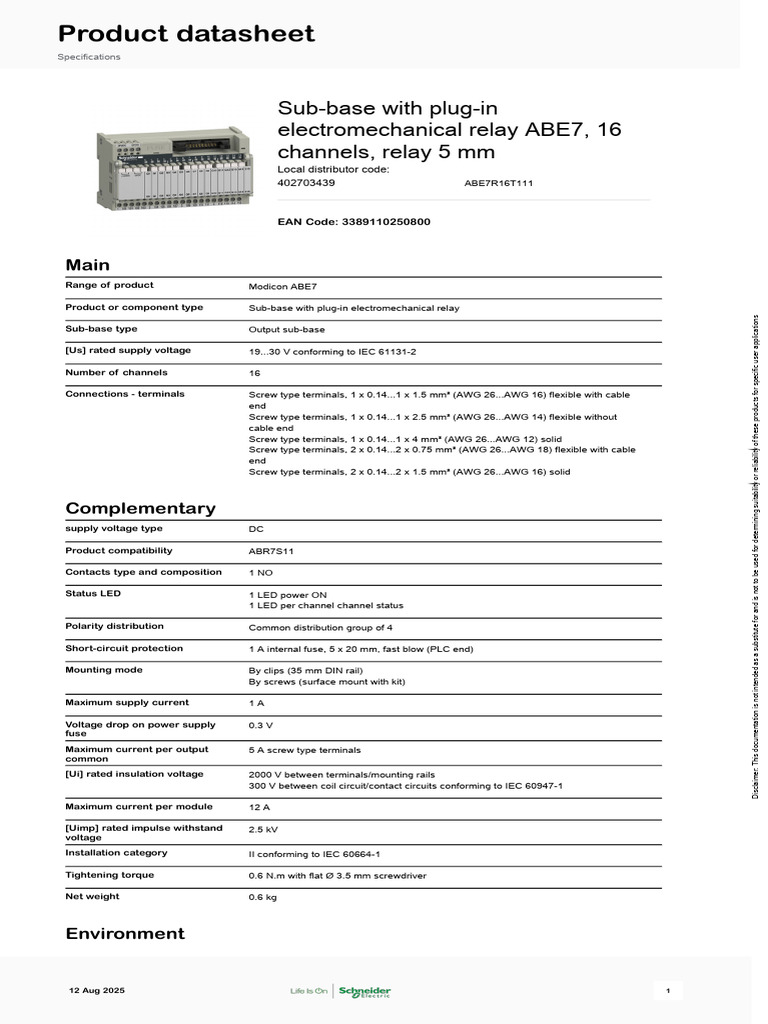 16-Channel Electromechanical Relay Sub-base | PDF | Fuse (Electrical ...