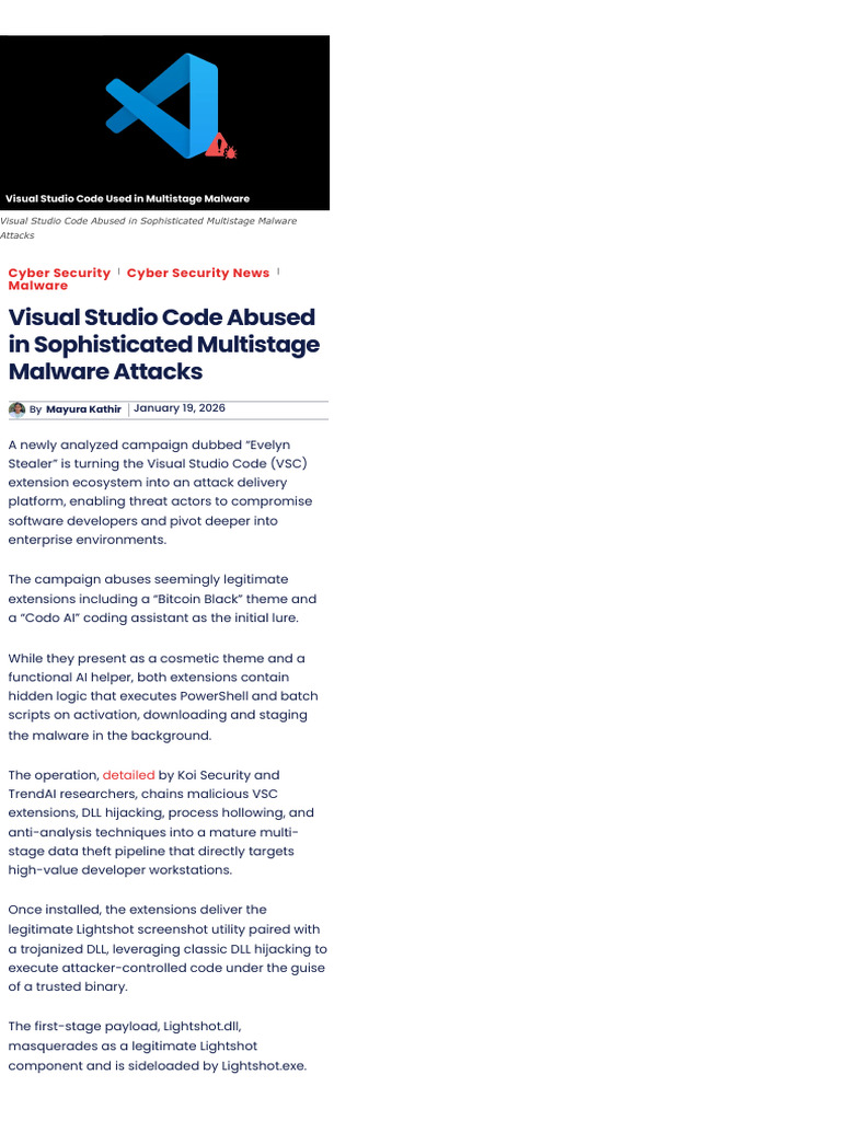 Visual Studio Code Malware Campaign | PDF | Malware | Windows Registry