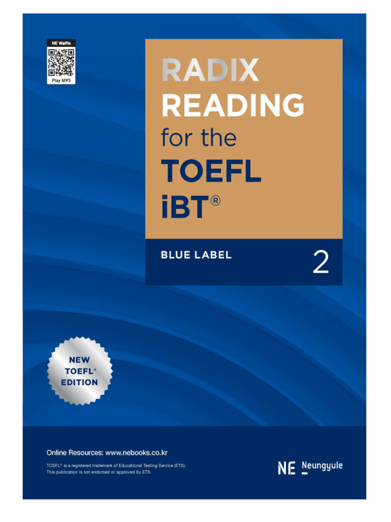 Radix TOEFL Reading - Blue 2 교사용 자료집 (2020) | PDF