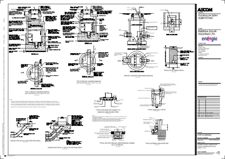 Typical Drainage Details for Planning | PDF | Materials | Civil Engineering