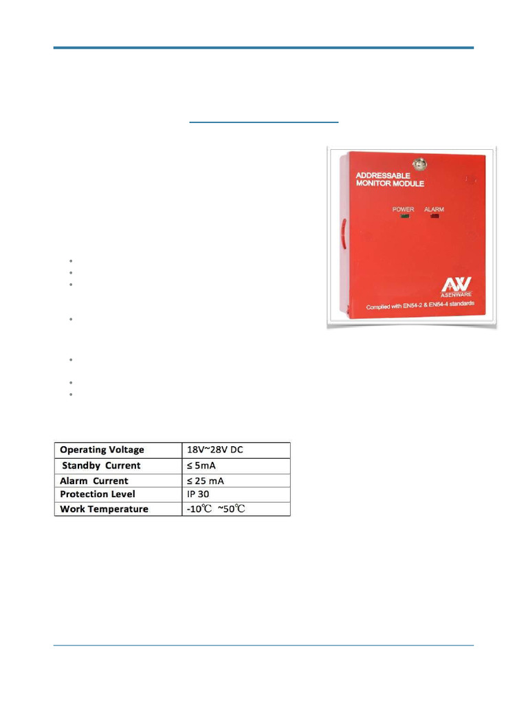 Asenware AW-D110 Monitor Module Guide | PDF