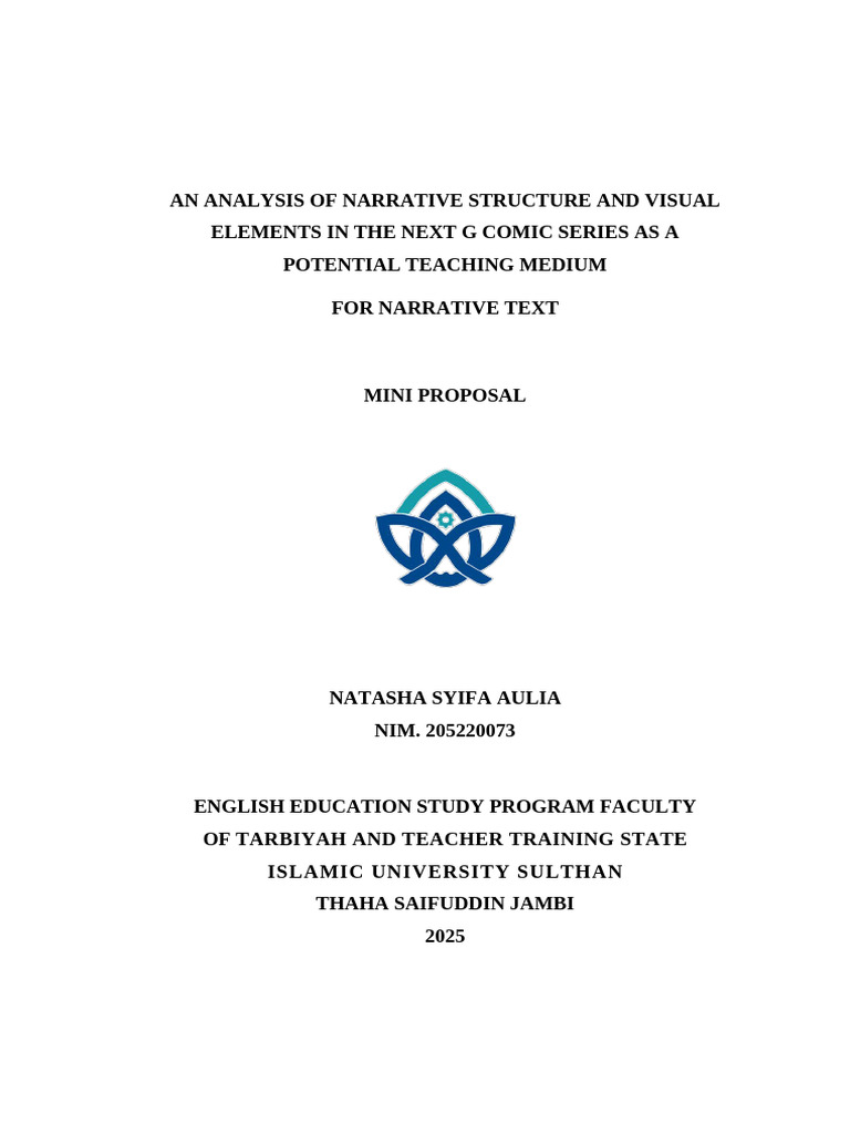 AN ANALYSIS OF NARRATIVE STRUCTURE AND VISUAL ELEMENTS IN THE NEXT G ...