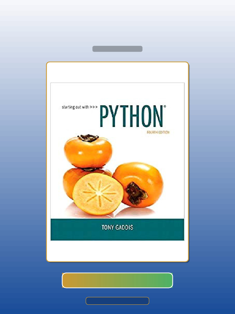 Test Bank for Starting Out With Python 4th Edition 4th Edition | PDF ...