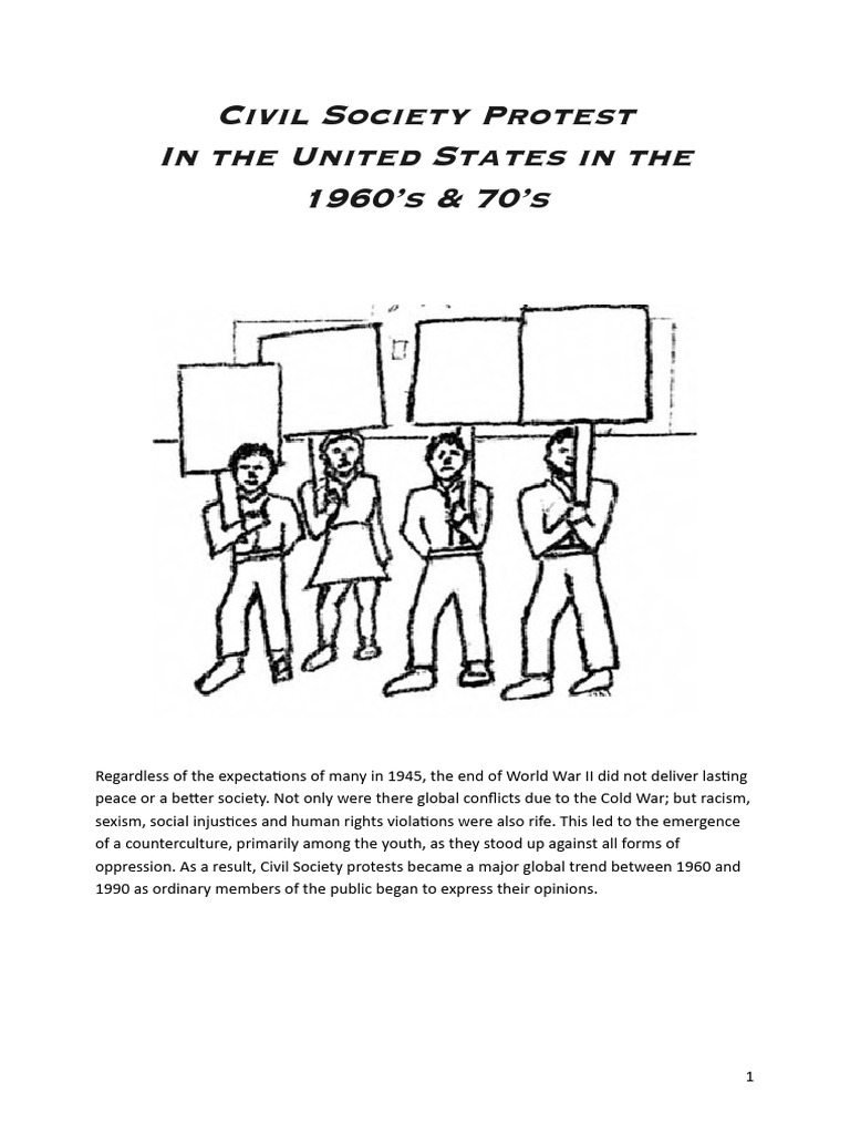 Civil Rights Movement Protests in America | PDF | Student Nonviolent ...