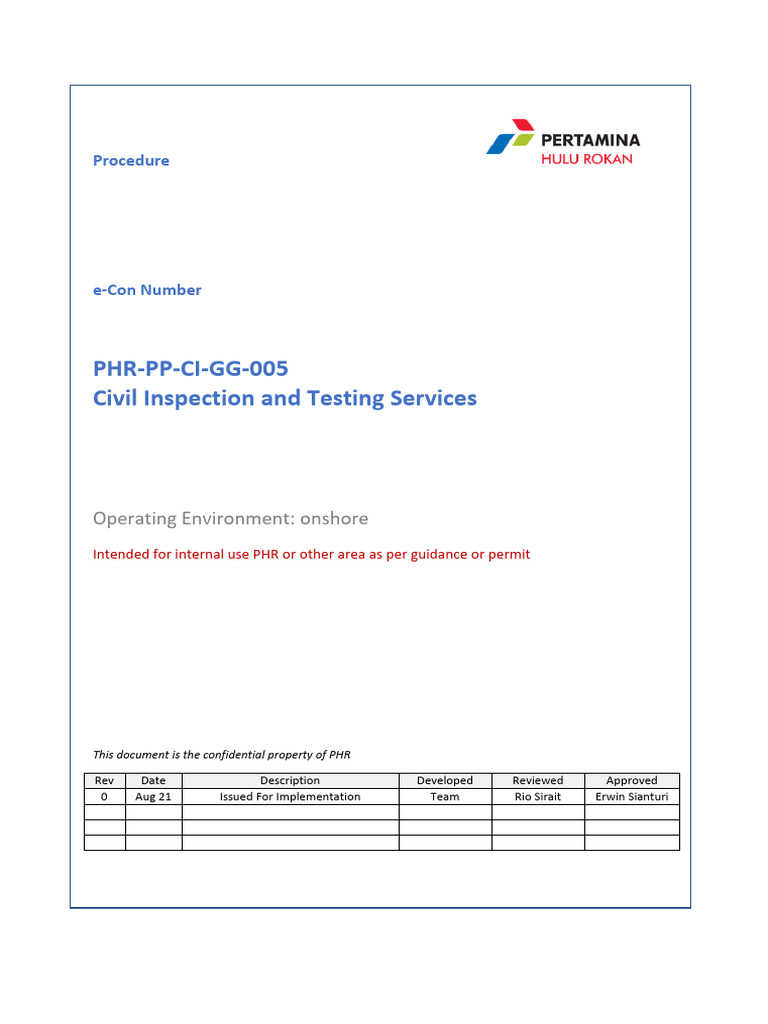 Civil Inspection & Testing Procedures | PDF | Concrete | Specification ...