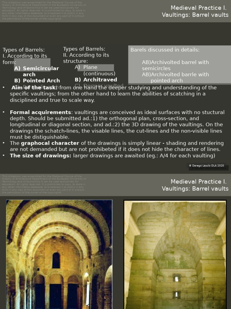 Types and History of Barrel Vaults | PDF | Vault (Architecture ...