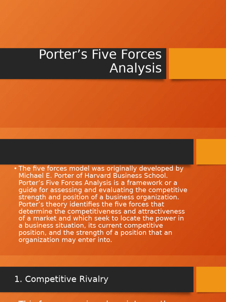 Porter’s Five Forces Analysis Explained | PDF | Economies Of Scale ...