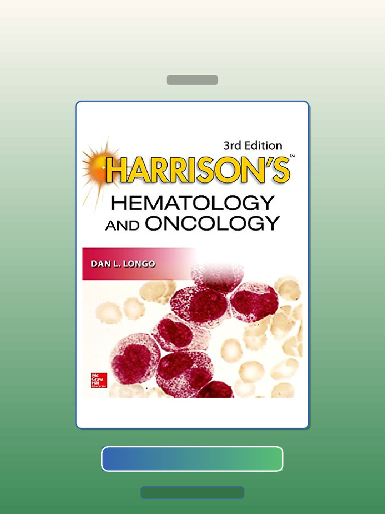 Test Bank for Harrisons Hematology and Oncology 3rd Edition Dan L Longo ...