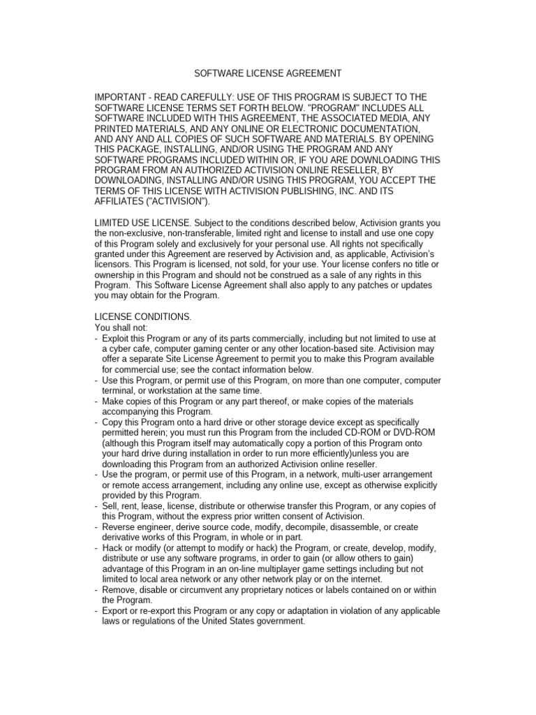 Eula | PDF | License | Indemnity