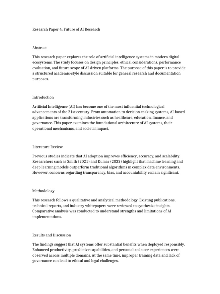 Future of AI: Ethics and Innovations | PDF | Artificial Intelligence ...