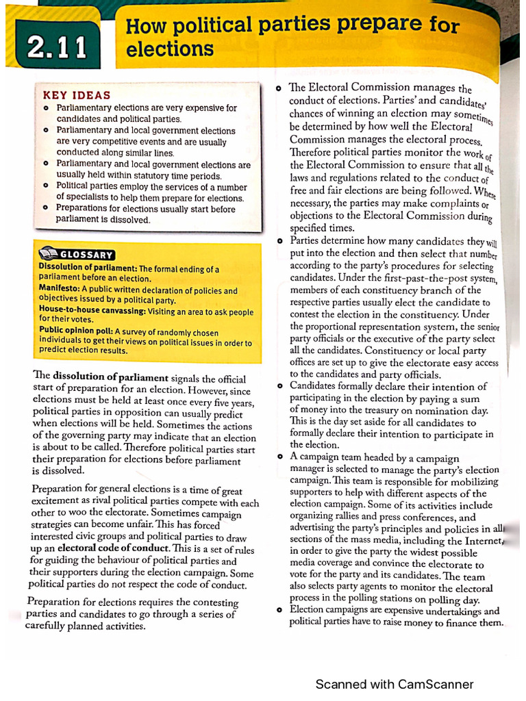 How Political Parties Prepare For Electi PDF