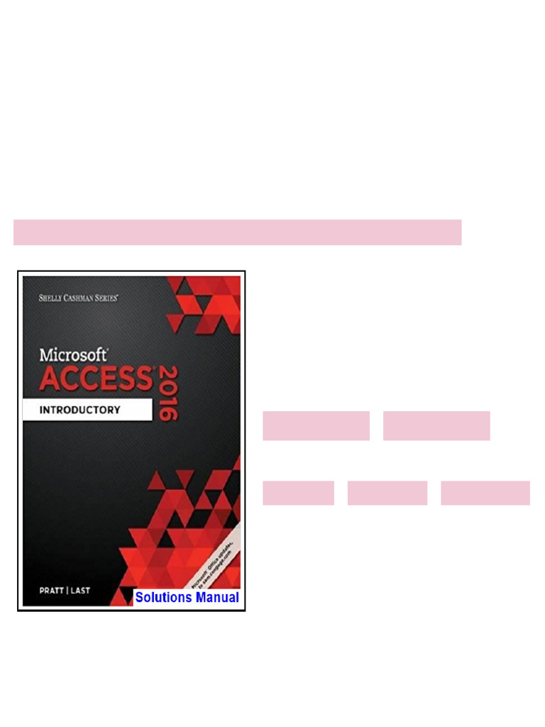Shelly Cashman Series Microsoft Office 365 and Access 2016 Introductory ...