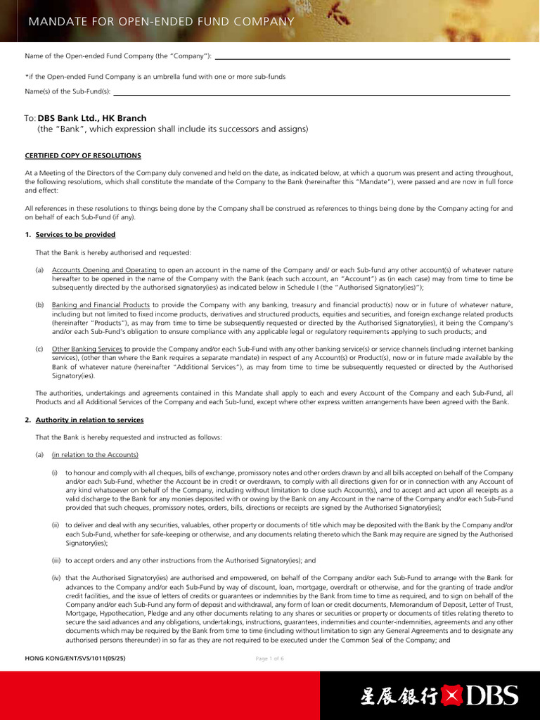 Company Banking Resolutions Mandate | PDF | Banks | Indemnity