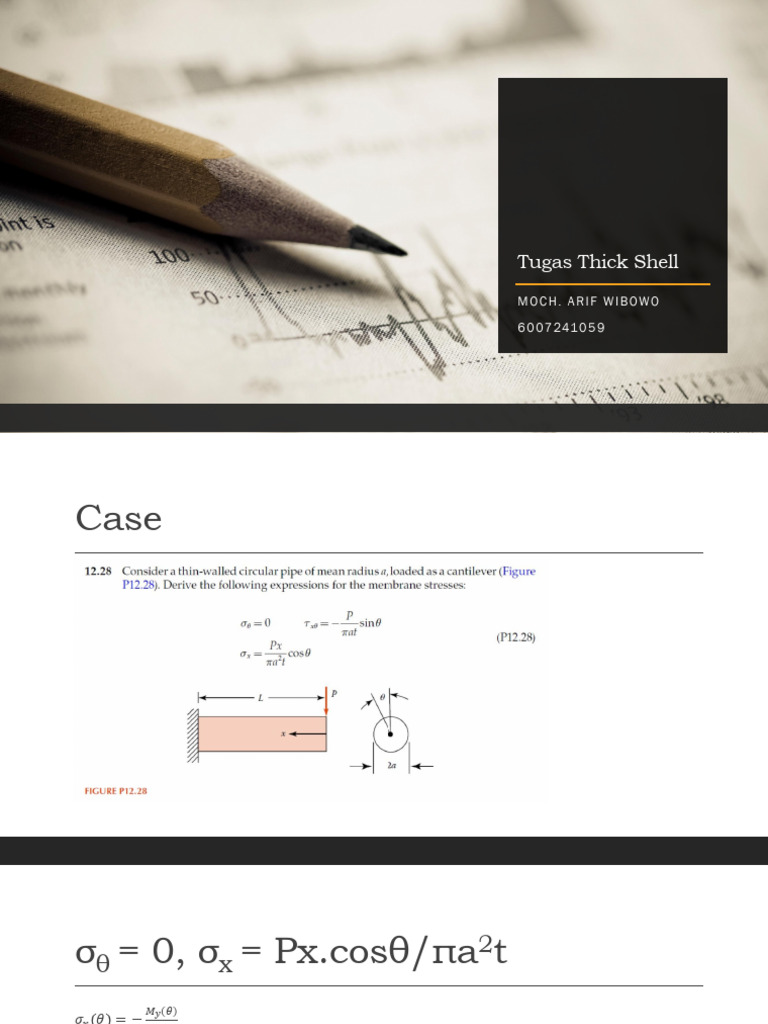 Analisis Tegangan pada Shell Tebal | PDF