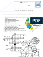 Prova de Geografia 5 Série Sistema Solar