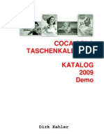 Coca-Cola Taschenkalender Katalog (Pocket Calendar Catalog)