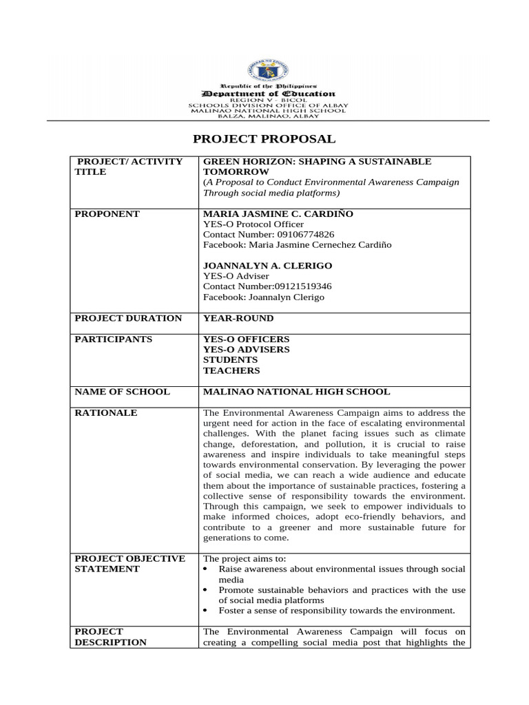 Green Horizon: Environmental Campaign Proposal | PDF | Social Media ...