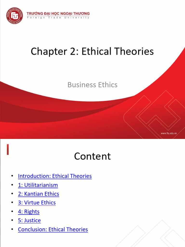 Business Ethics: Key Ethical Theories | PDF | Virtue Ethics | Justice