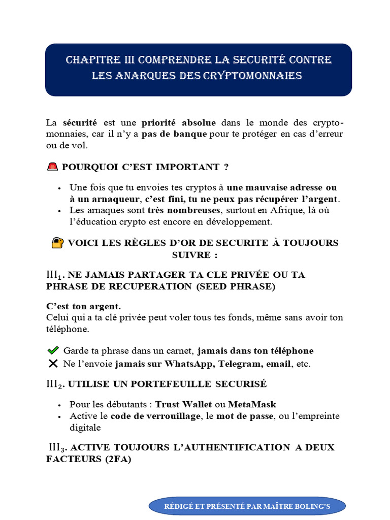 Chapitre III Formation | PDF