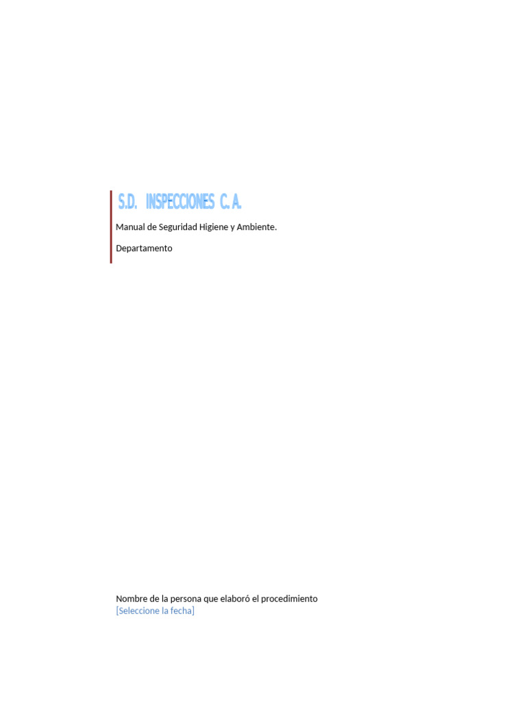 Manual de Seguridad e Higiene Laboral | PDF | Valores | Seguridad y ...