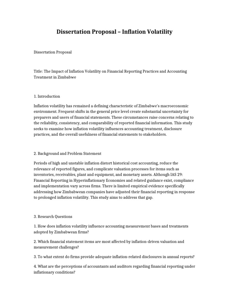 Impact of Inflation on Zimbabwe's Accounting | PDF | Inflation | Audit
