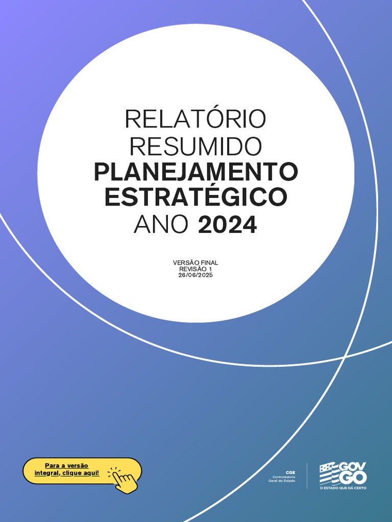 Relatório de Planejamento Estratégico 2024 | PDF | Planejamento ...