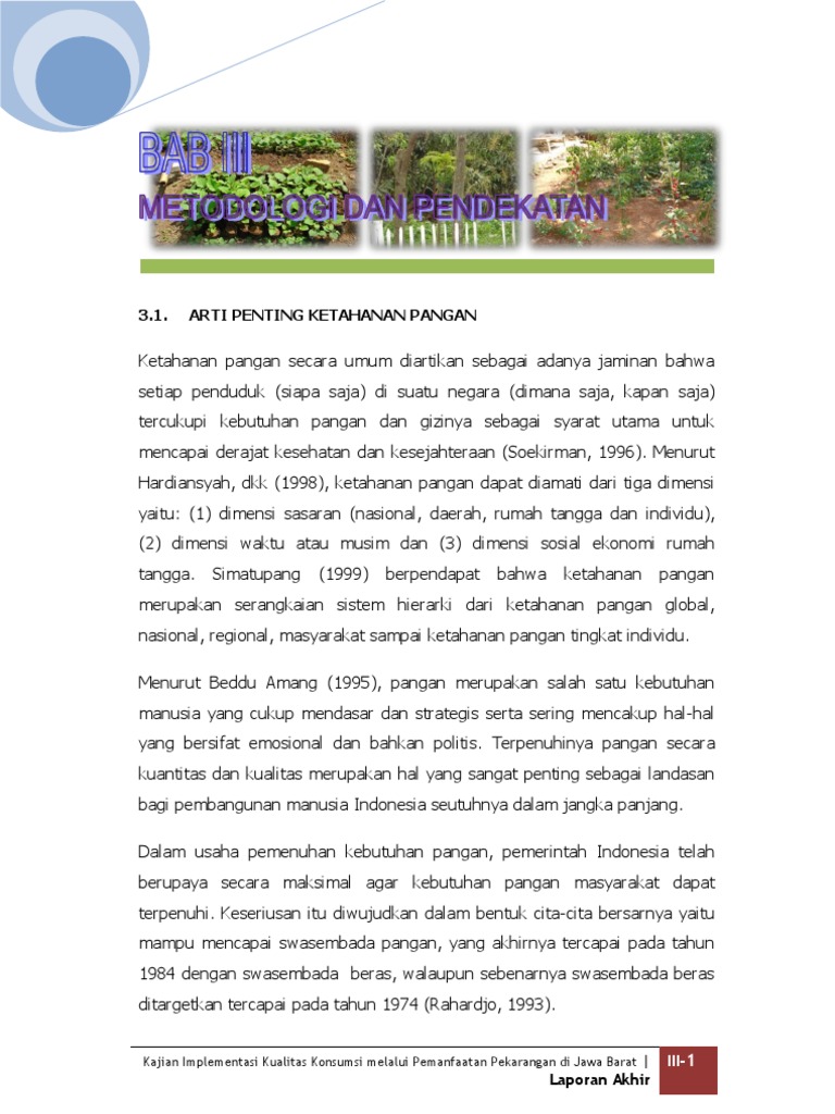 Dimensi Ketahanan Pangan di Jawa Barat | PDF | Ilmu Sosial