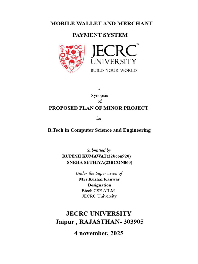 Synopsis Cover Pagerr Guidelines | PDF