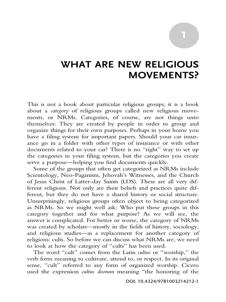 Understanding New Religious Movements | PDF
