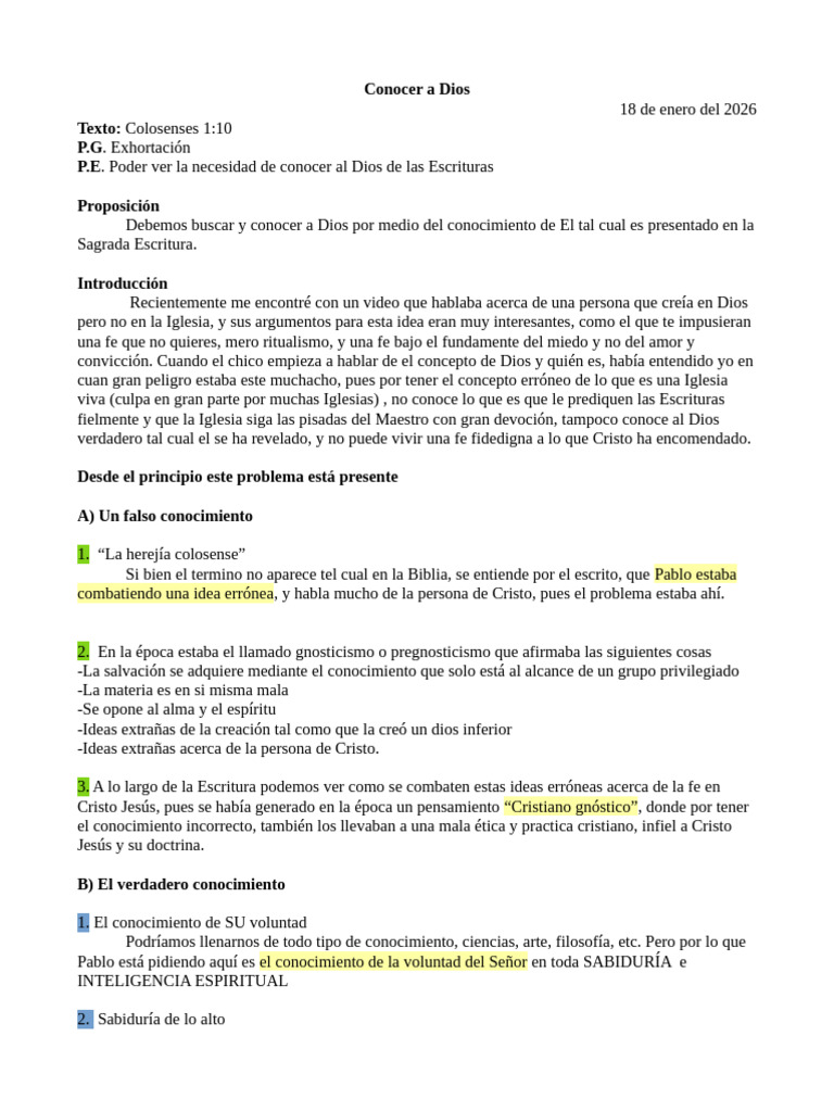 Conociendo a Dios a través de las Escrituras | PDF | Sabiduría | Dios