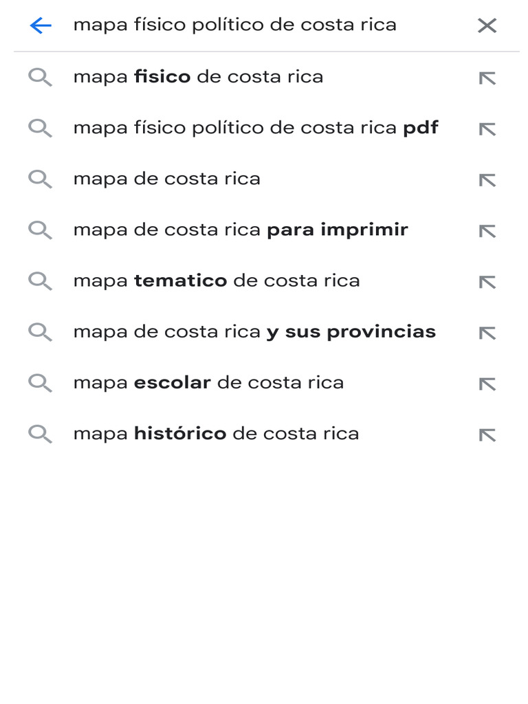 Mapa Físico y Político de Costa Rica | PDF