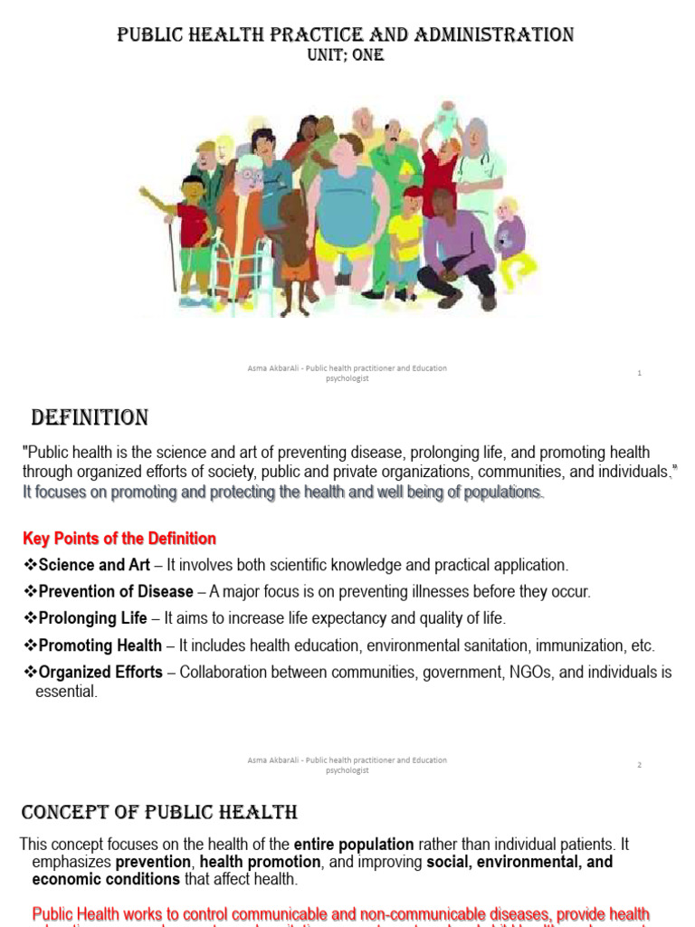 Public Health Practice and Principles Overview | PDF | Public Health ...