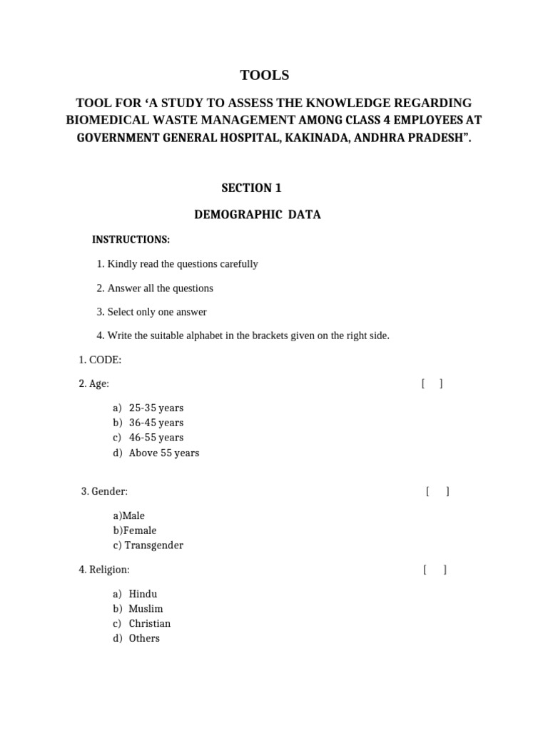 Both Questionnarie | PDF
