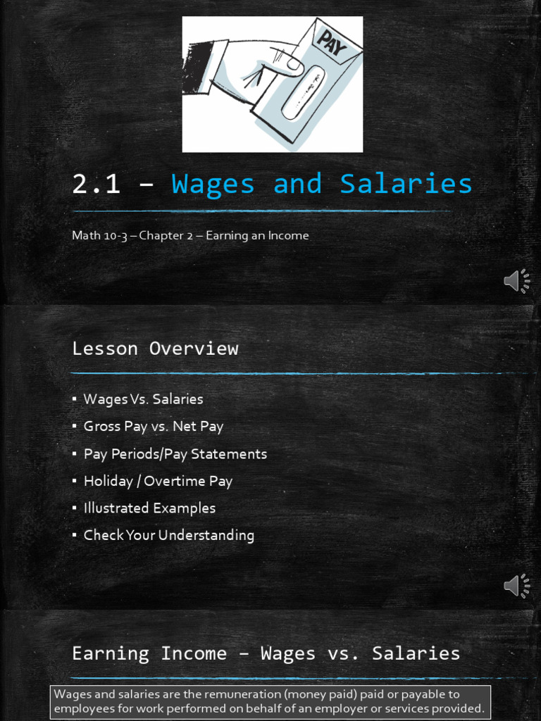 Wages vs. Salaries: Income Basics | PDF | Salary | Overtime