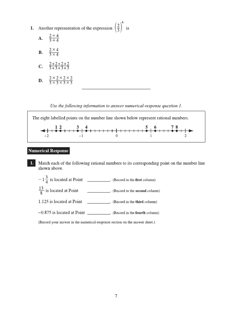PAT Practice 1 Math 9 | PDF