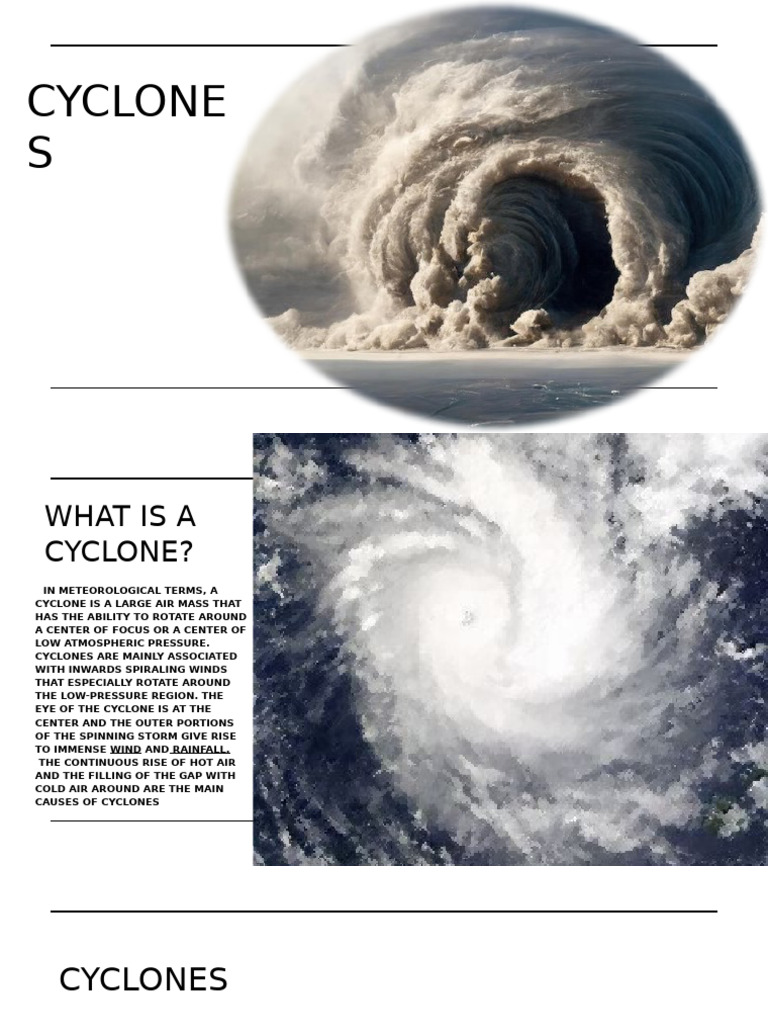 What is a Cyclone [Autosaved] (1) | PDF | Tropical Cyclones | Earth ...