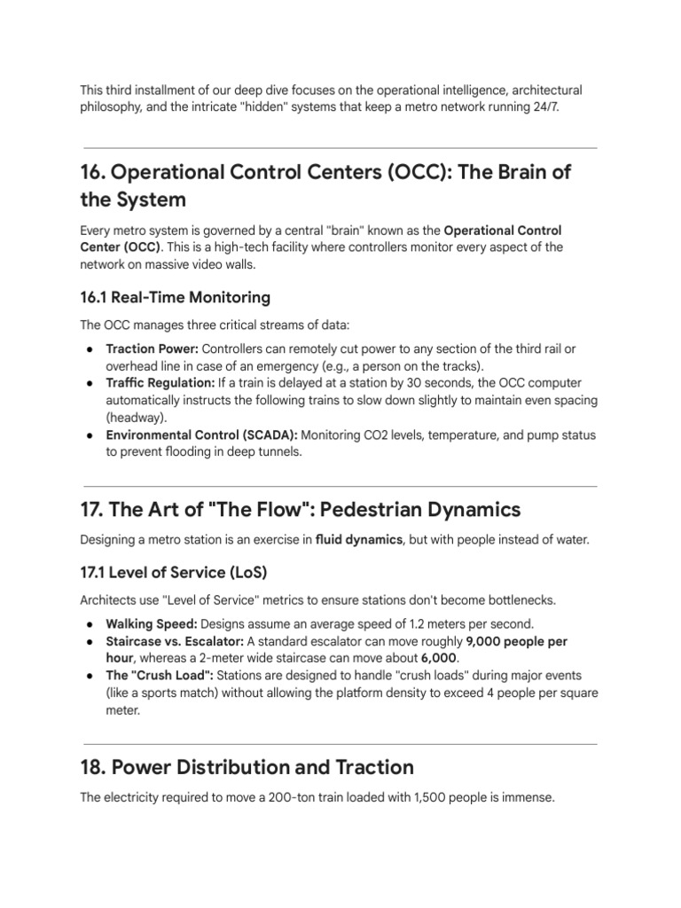 Metro Network Operations and Design Insights | PDF | Rapid Transit ...