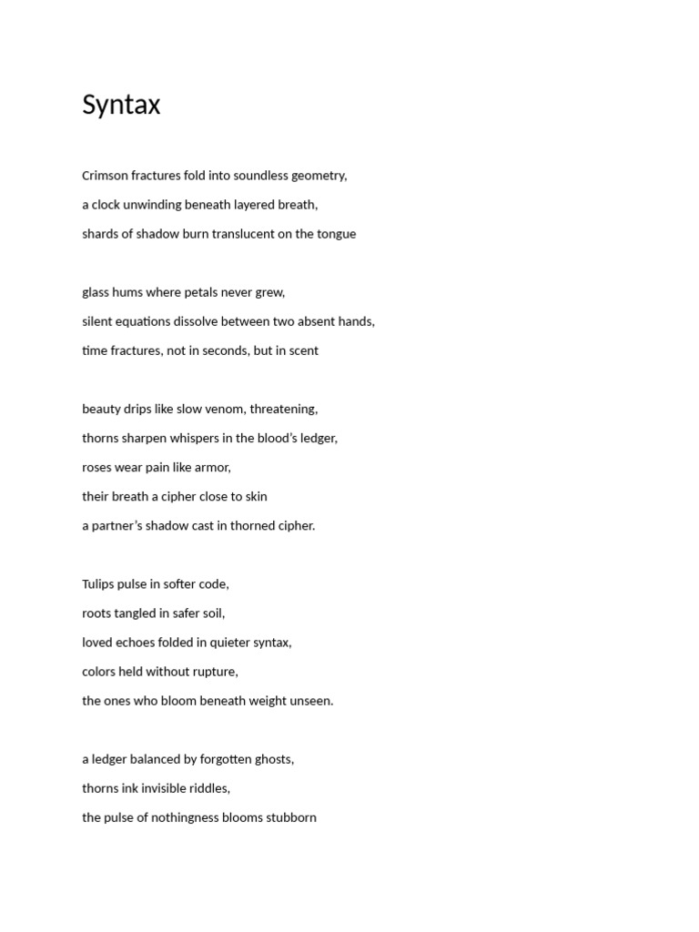 Fractured Beauty: A Poetic Exploration | PDF
